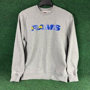 Mitchell & Ness Los Angeles Rams 3XL Crewneck Gray Sweatshirt Pullover NFL